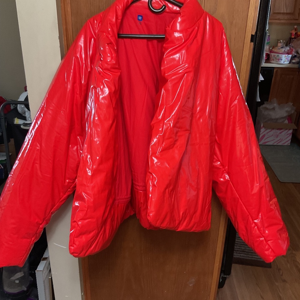 NWOT Yeezy x GAP Red Round Jacket DONDA sz XL